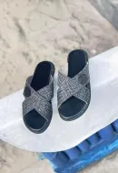 Sandales soft Tchin  Légère Noire et Grise modèle croisé