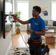 Service Technique d'installation écran Télévision  50 pouces