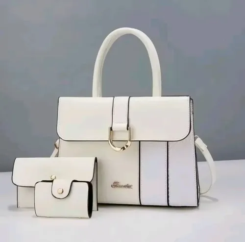 Sac à main Ensemble 3 en 1 -Pire White