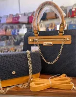 Sac à main Duo Tendance – Collection Monogramme blanc