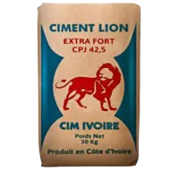 Ciment Lion - Extra fort CPJ 42,5 Cim ivoire 