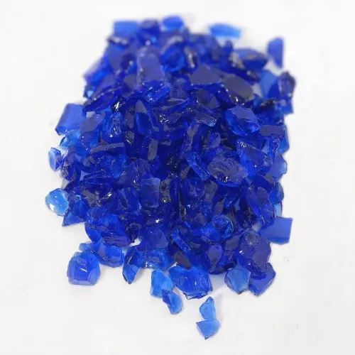 Galet Eclats de Verre Bleu 4/8 - Sac de 25kg