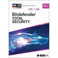 Bitdefender total security 1PC-1An compatible smartphone tablette