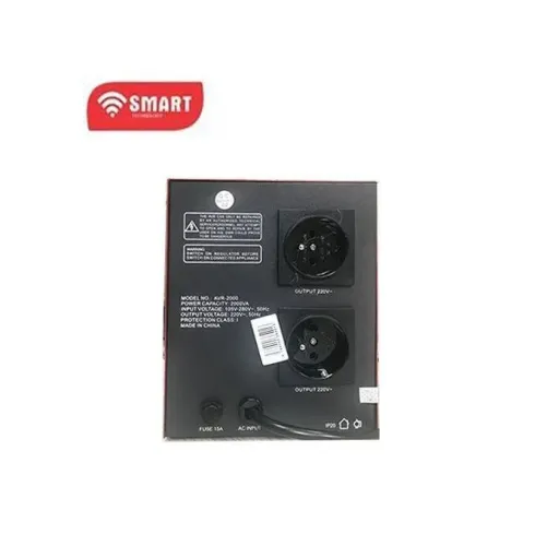 SMART TECHNOLOGY Stabilisateur Smart AVR-2000VA - Rouge