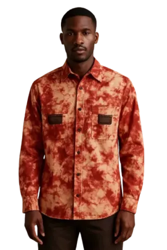 Chemise tie-dye rouge et orange 🔥