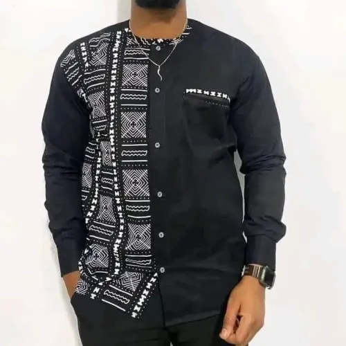 Chemise Homme – Élégance Africaine Moderne 