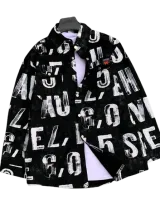 Chemise noire avec motif Chanel