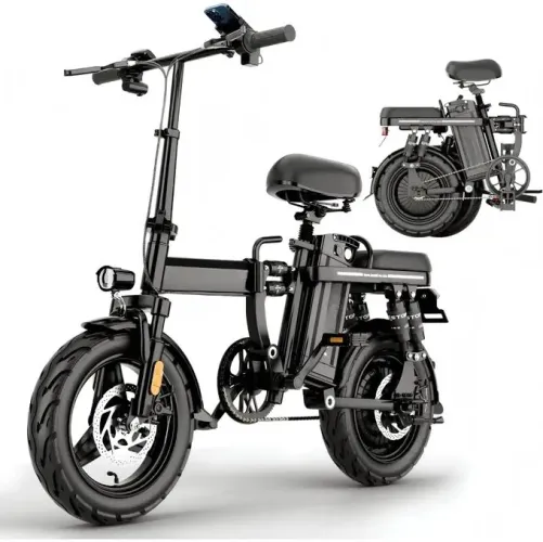 Vélo Électrique pour Adultes, Ebike Pliable 16''/14'' avec Batterie Amovible 48V 20Ah, Vitesse 25/30MPH pour Vélo Électrique de Ville
