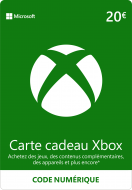 Carte Xbox 20Eur