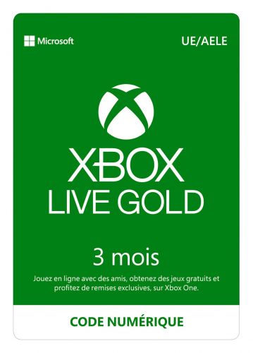 Carte Xbox Live 3 Mois