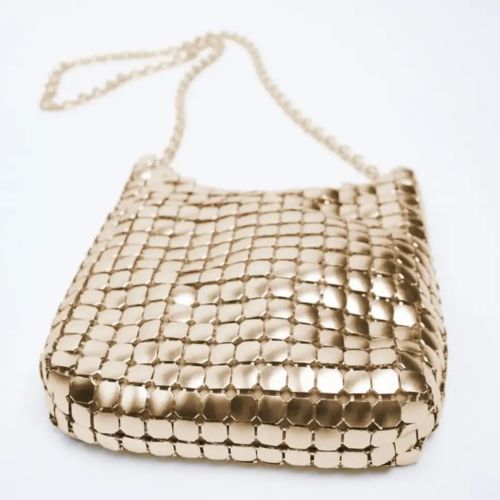 Mini Sac ZARA bandoulière métallique